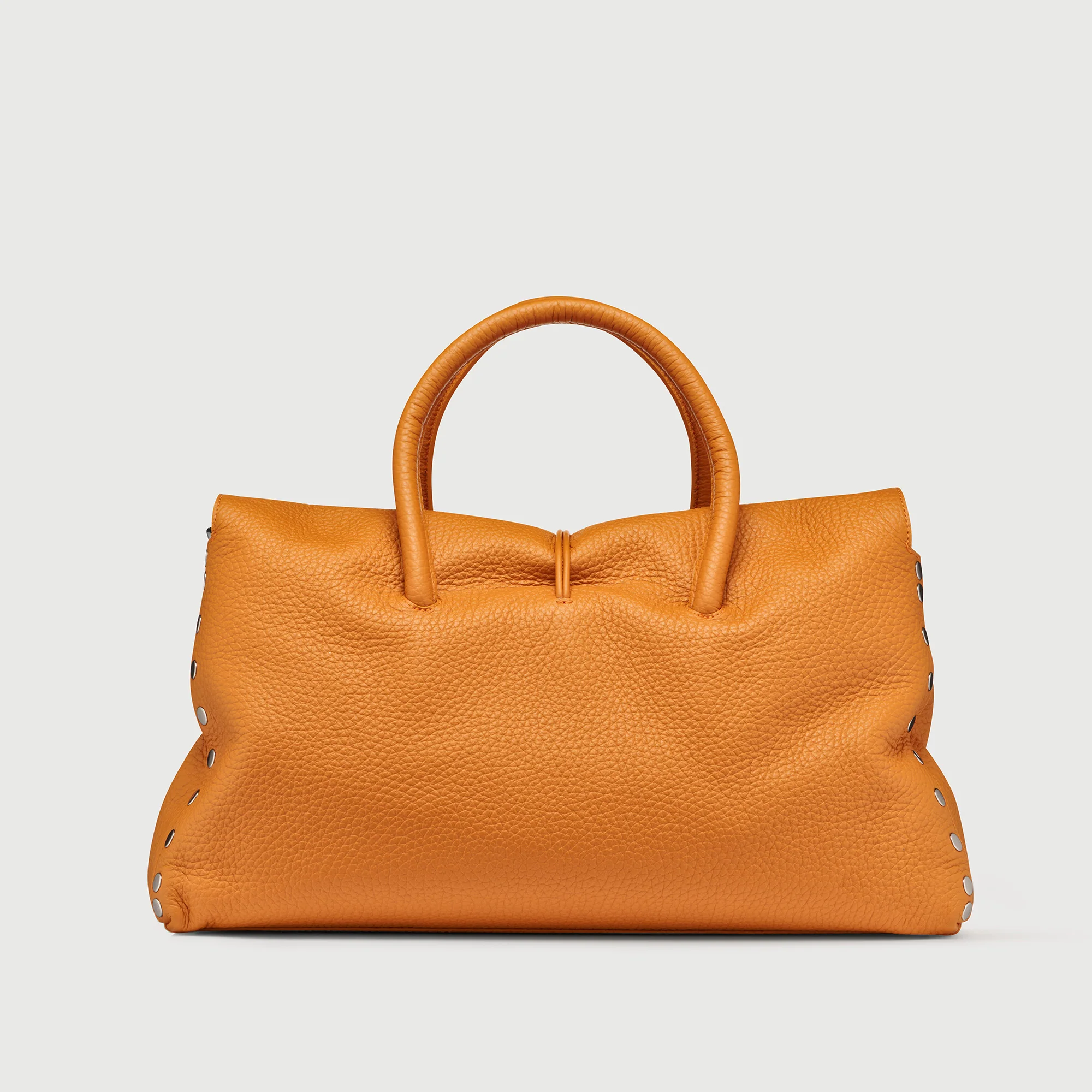 BORSA DOTTA® EXTRA LARGE IN PELLE MARTELLATA ORANGE DEL DOGE - Image 3