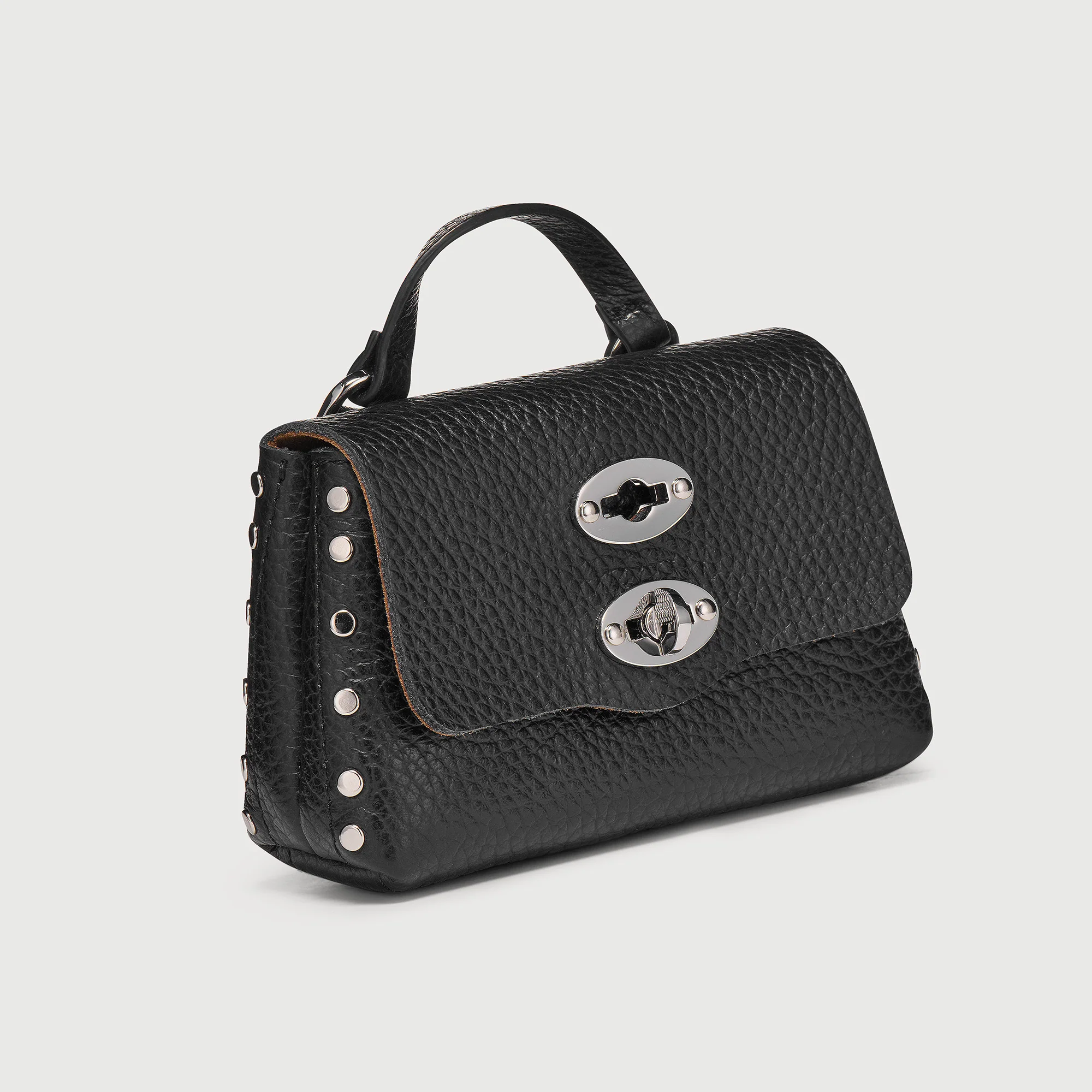 POSTINA® WALLET IN PELLE MARTELLATA BLACK NERO - Image 5