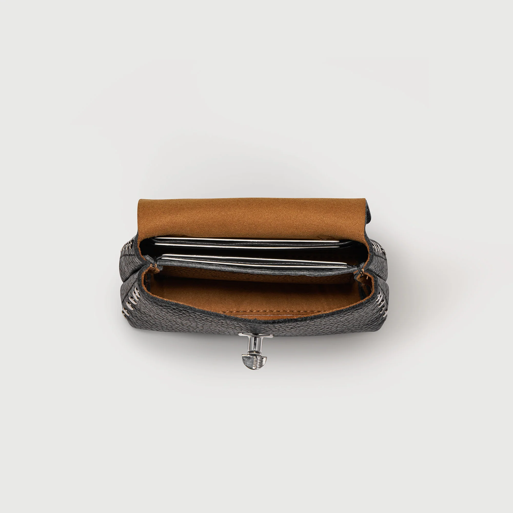 POSTINA® WALLET IN PELLE MARTELLATA BLACK NERO - Image 6