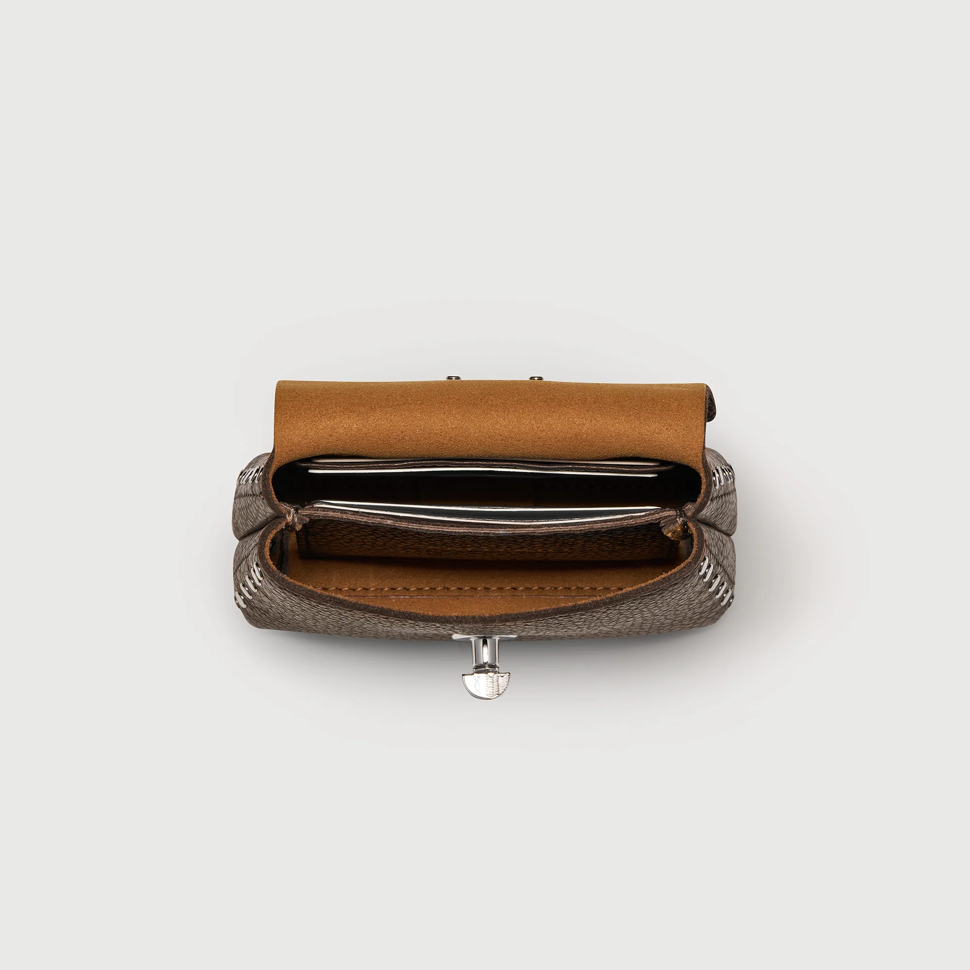 POSTINA® WALLET IN PELLE MARTELLATA BROWN DOLCE AMARO - Image 6