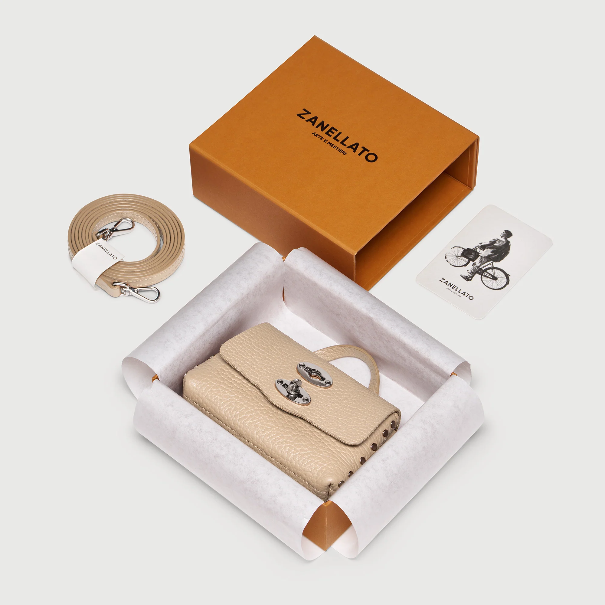 POSTINA® WALLET IN PELLE MARTELLATA PINK DALIA - Image 7