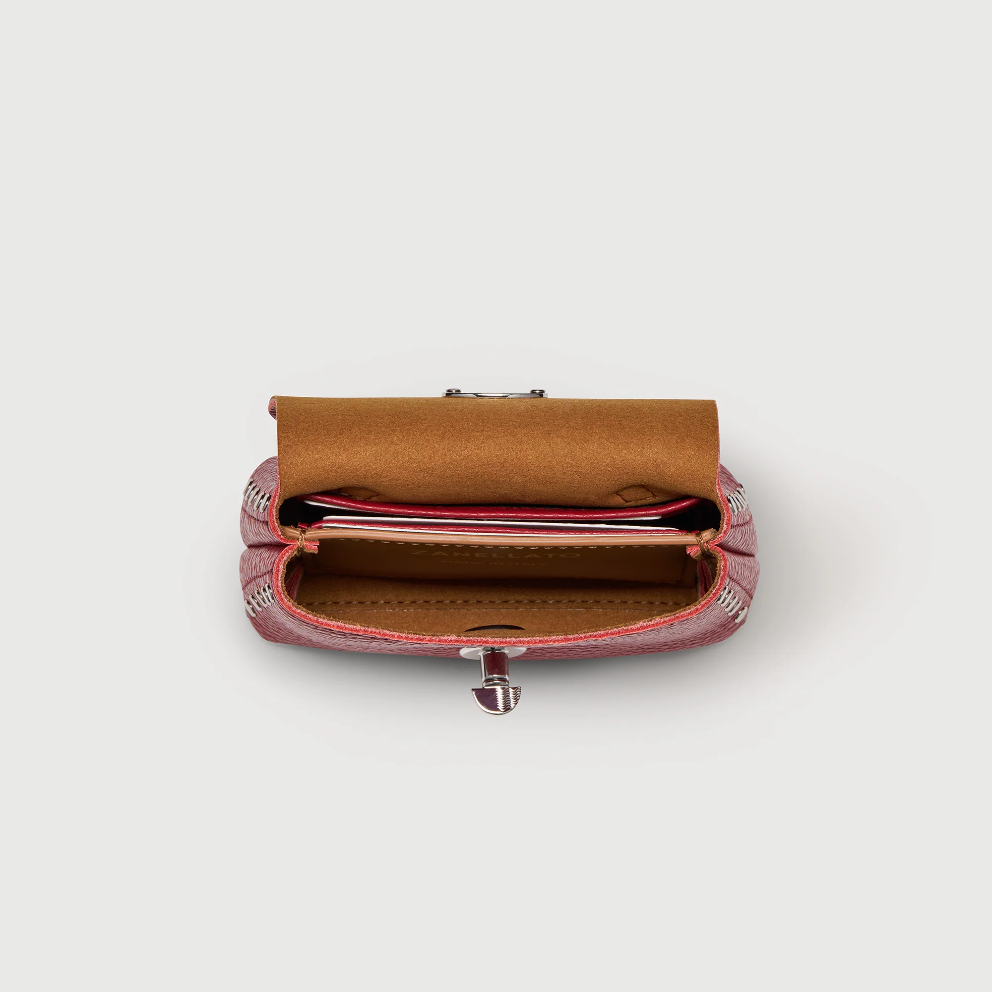 POSTINA® WALLET IN PELLE MARTELLATA RED CANZIANO - Image 6