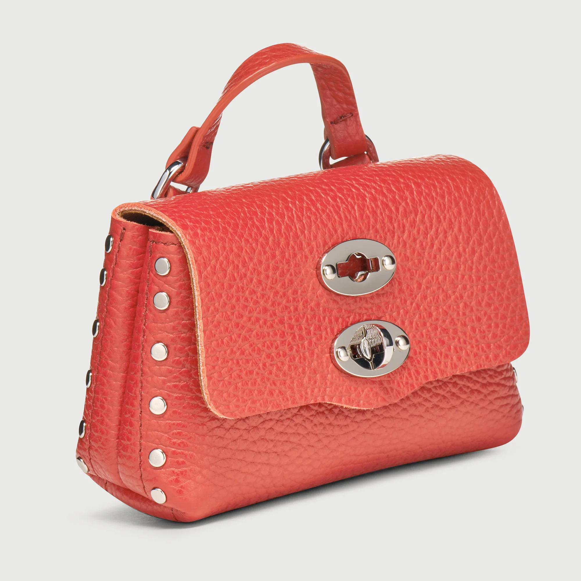 POSTINA® WALLET IN PELLE MARTELLATA RED REGGIANA - Image 5