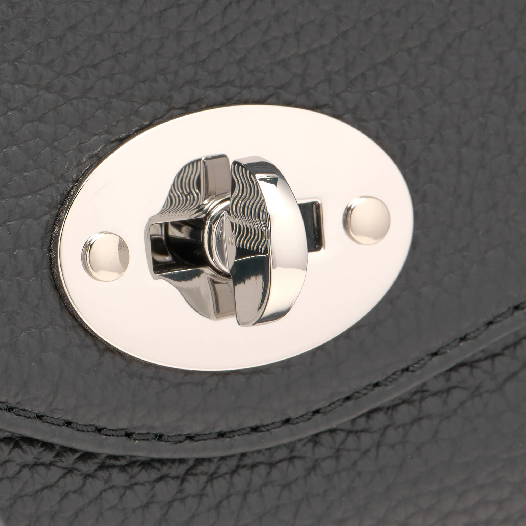 BORSA POSTINA® SMALL IN PELLE MARTELLATA BLACK NERO - Image 7