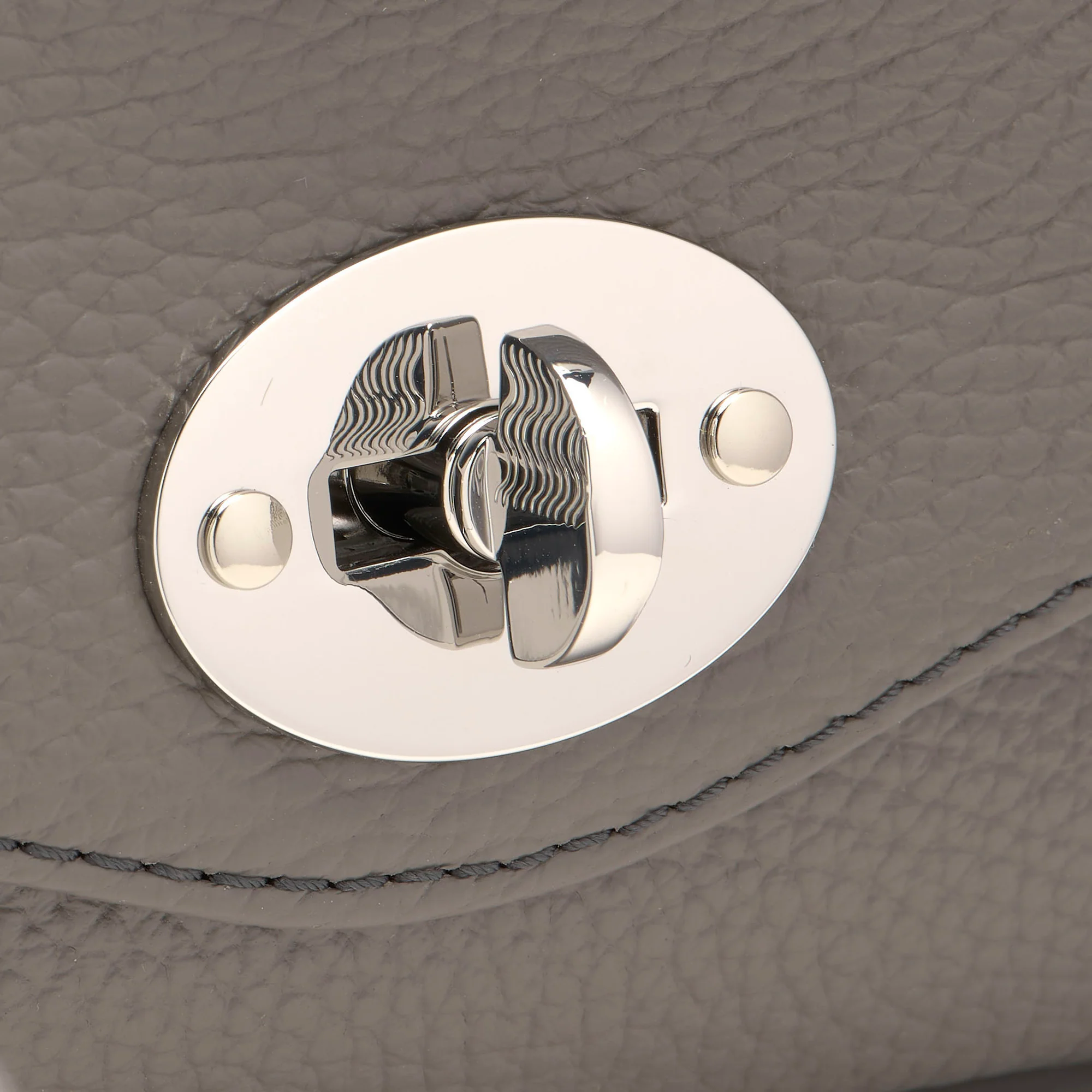 BORSA POSTINA® SMALL IN PELLE MARTELLATA MONTEBIANCO - Image 7